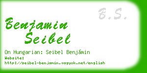 benjamin seibel business card